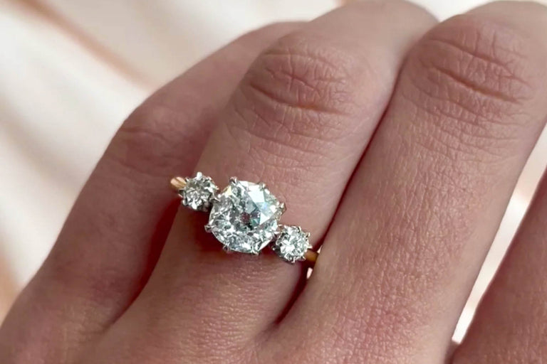 Custom Engagement Ring - Antique Victorian Recreation