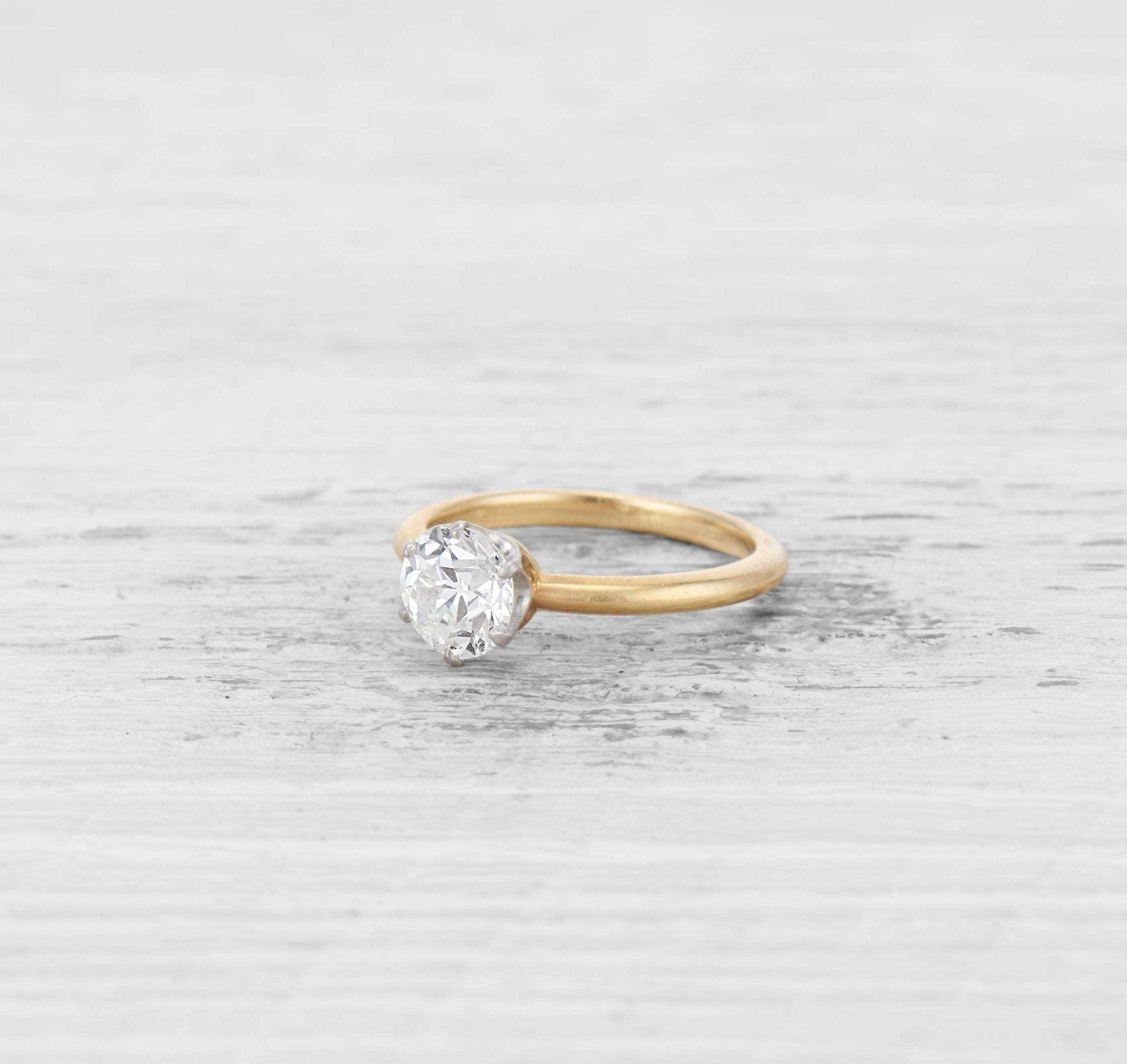 CARAT TIFFANY CO ANTIQUE SOLITAIRE DIAMOND RING