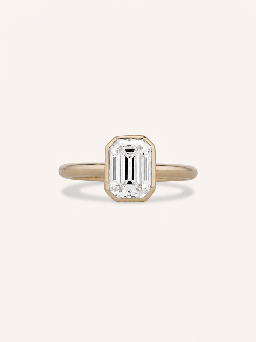 carat emerald cut diamond solitaire engagement ring