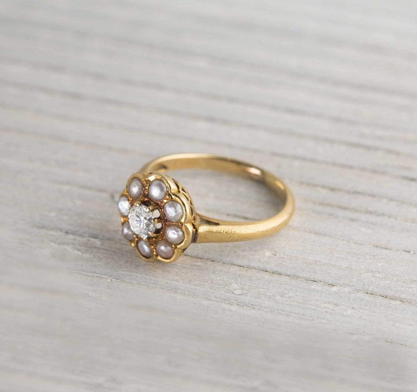 20 Carat Antique Victorian Gold & Pearl Engagement Ring – Erstwhile