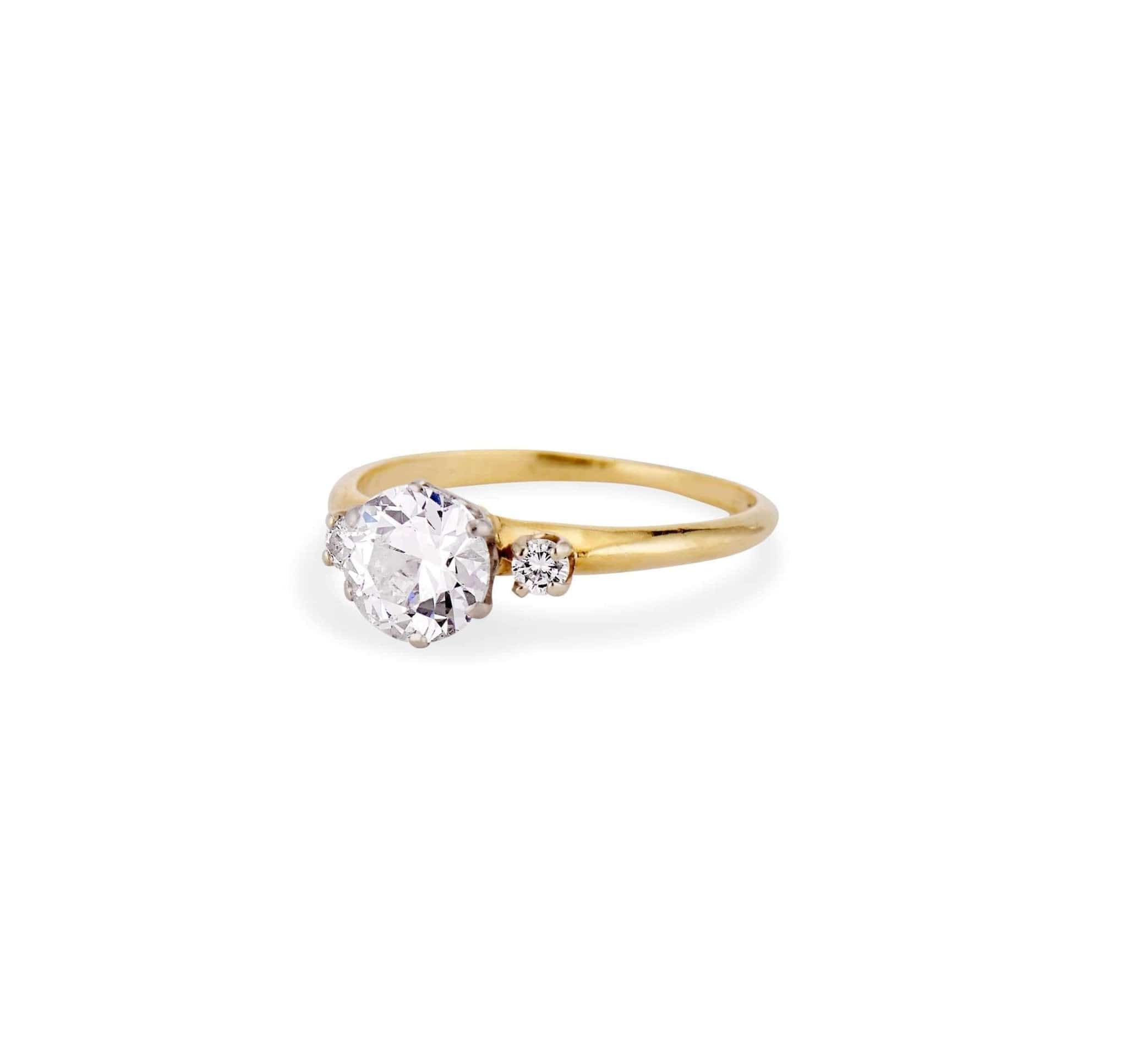 90 Carat Tiffany Co Three Stone Diamond Ring – Erstwhile