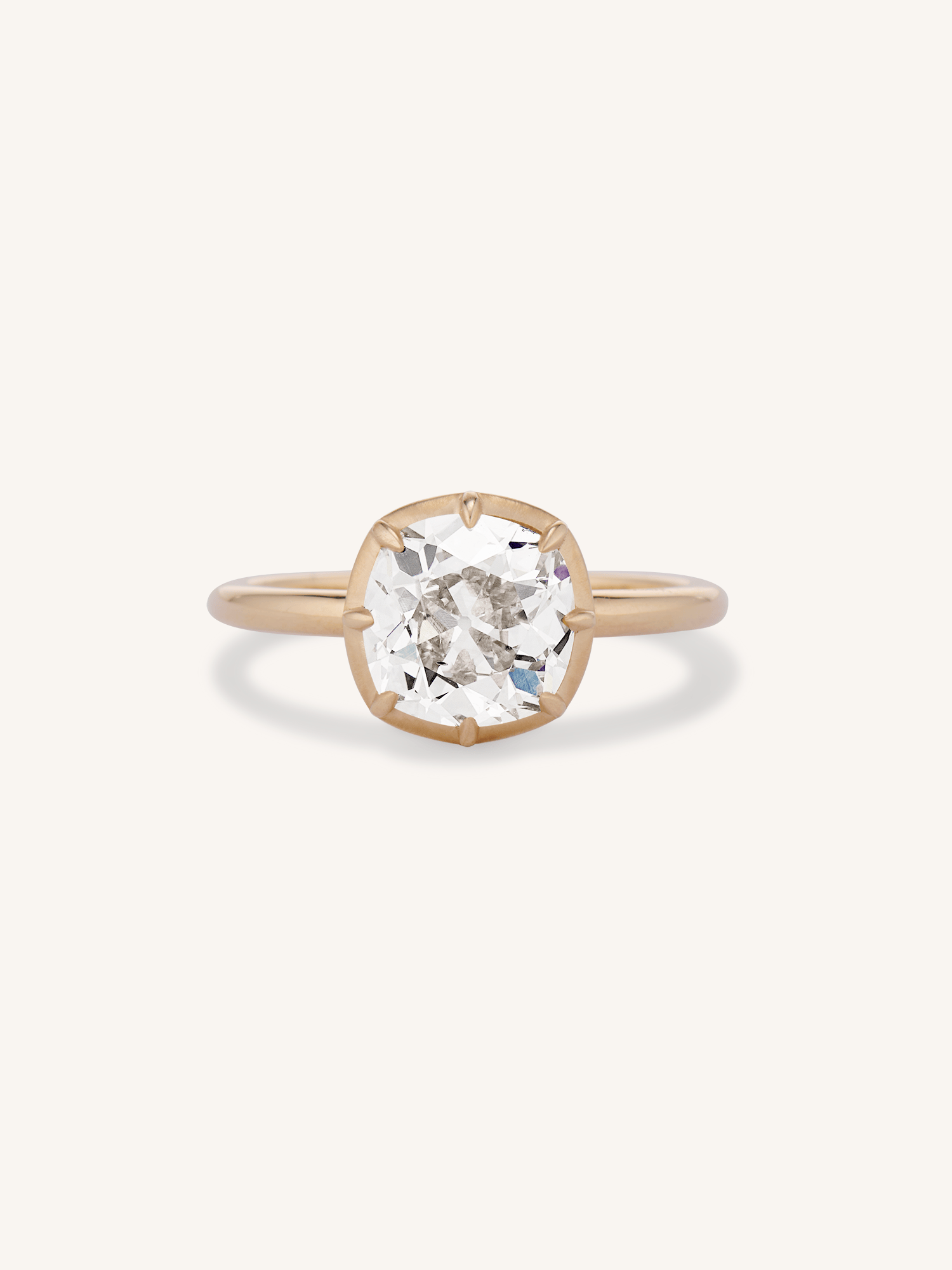 Georgian Collet Old Mine Diamond Engagement Ring - One For You