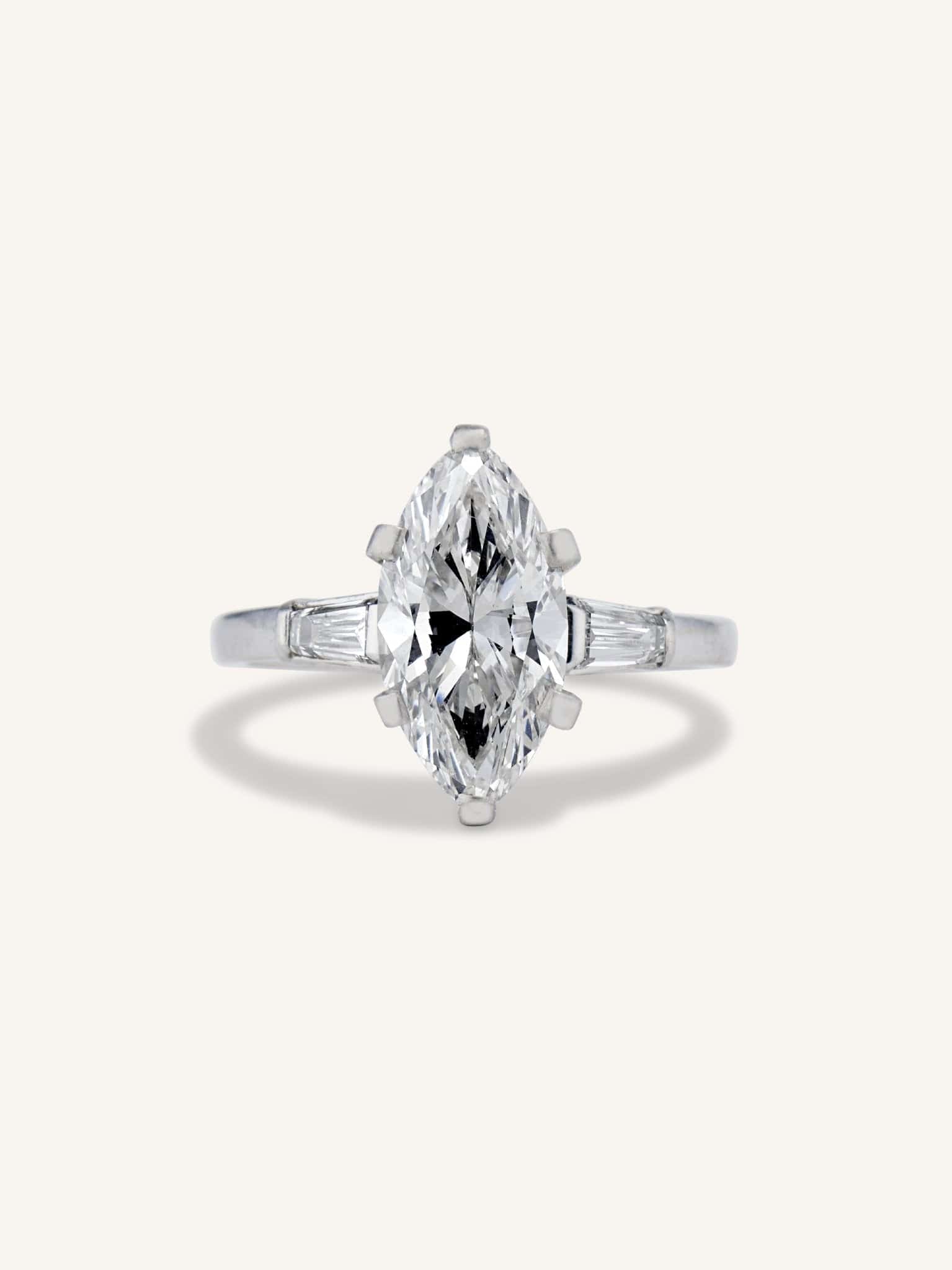 Bulgari Ct Marquise Diamond Vintage Engagement Ring – Erstwhile