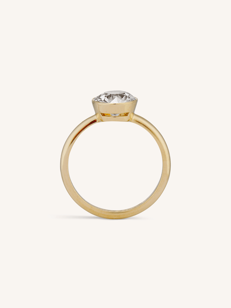 Classic Old European Cut Diamond Bezel Solitaire 1.80