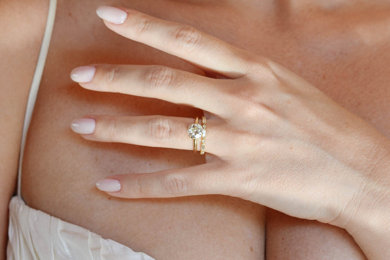 Classic Old European Cut Diamond Bezel Solitaire 1.80