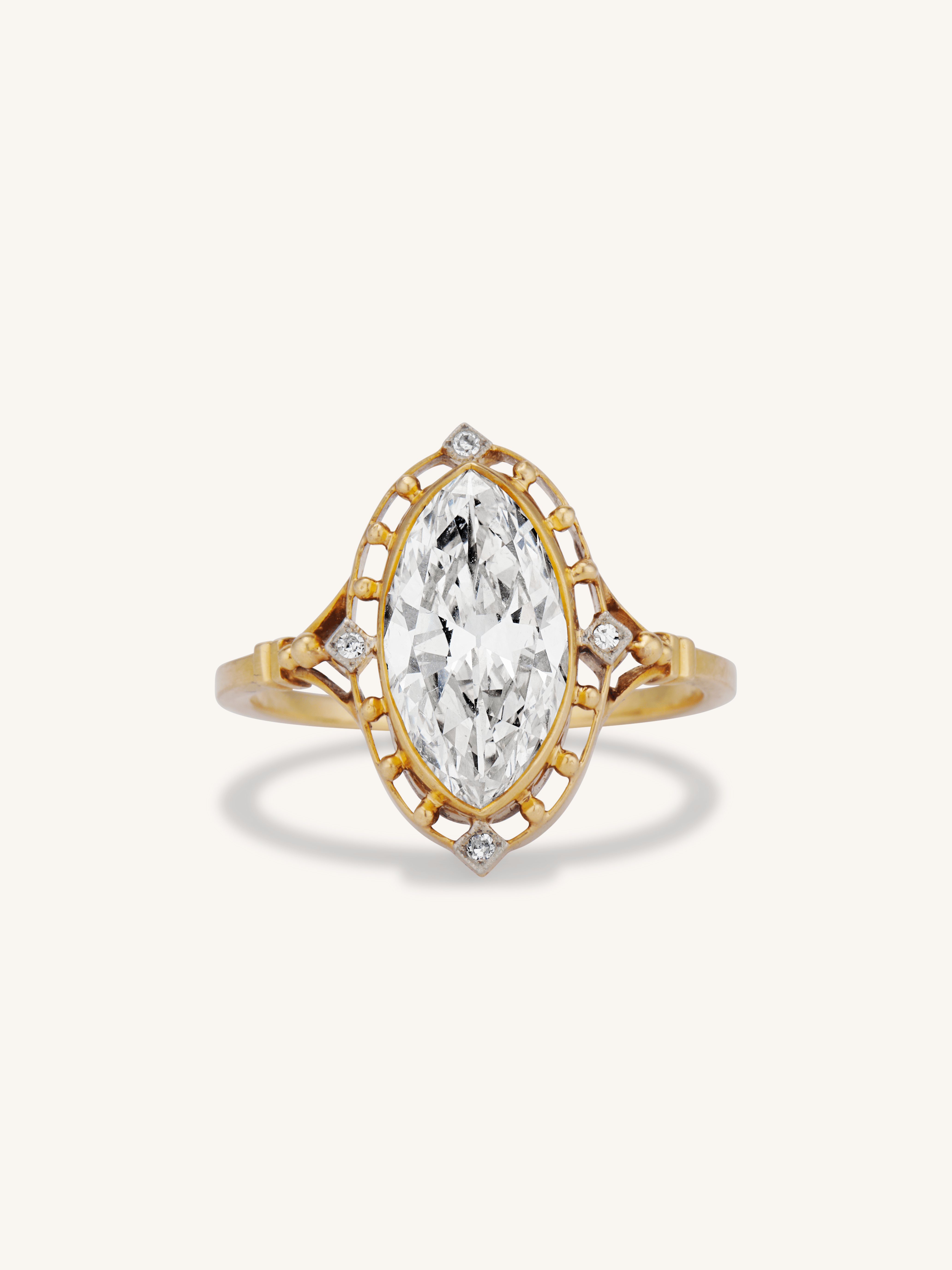 Zircone Cubique (CZ) Taille Marquise Extra Brillante - 2,5 Carats (13x6,5mm) - Neuf Sans Emballage