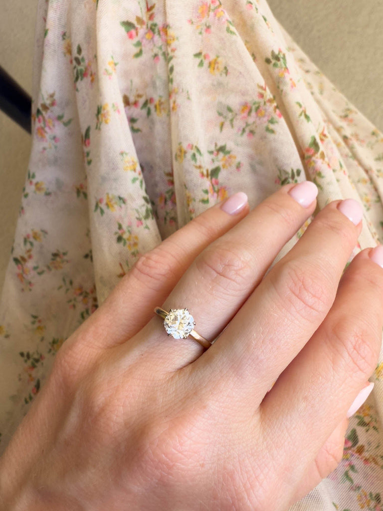 Tiffany & Co. 1.56 Carat Old European Cut Diamond Solitaire Antique Engagement Ring