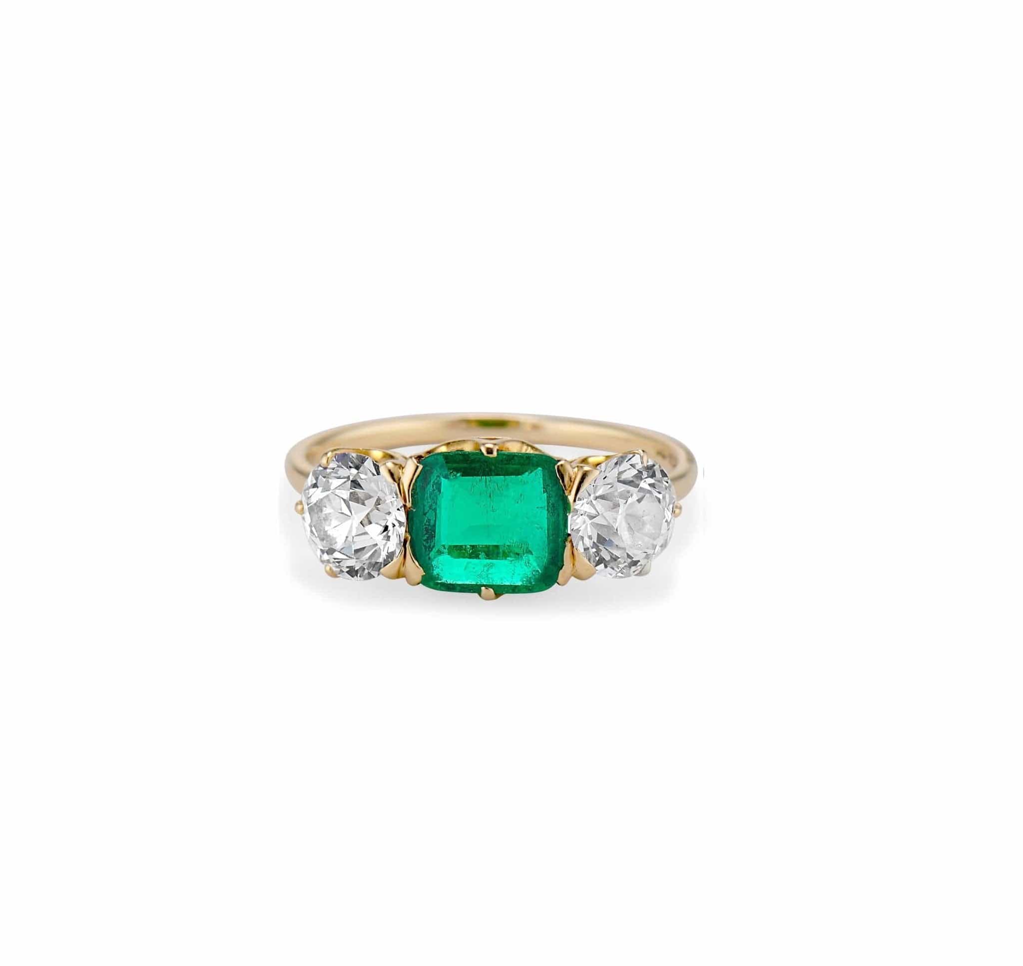 Tiffany 19th Century Carat Columbian Emerald and