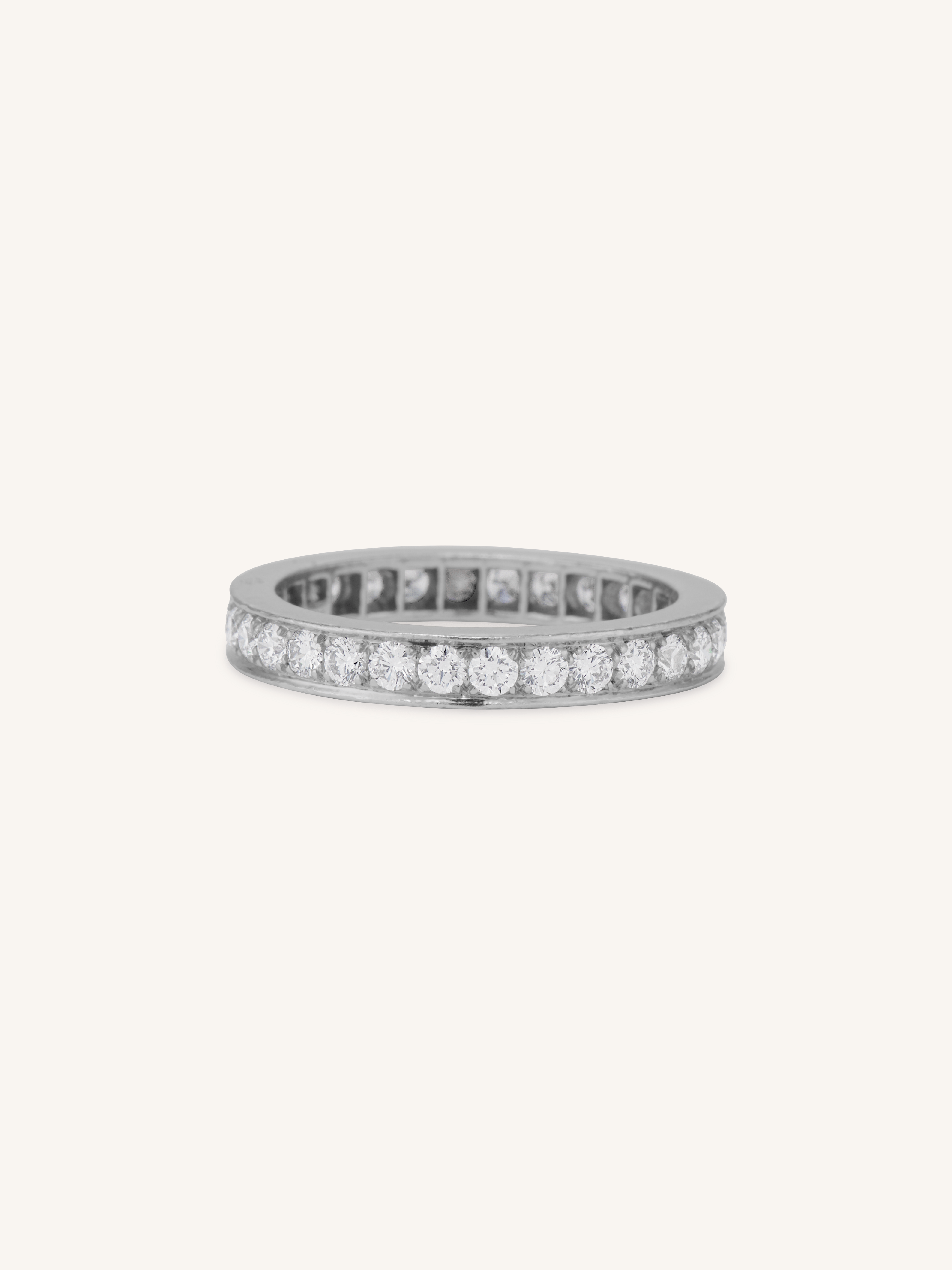 Van Cleef Arpels Vintage Diamond Eternity Wedding Band Size