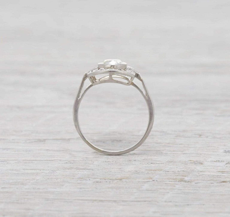 0.75 Carat Art Deco Diamond Engagement Ring