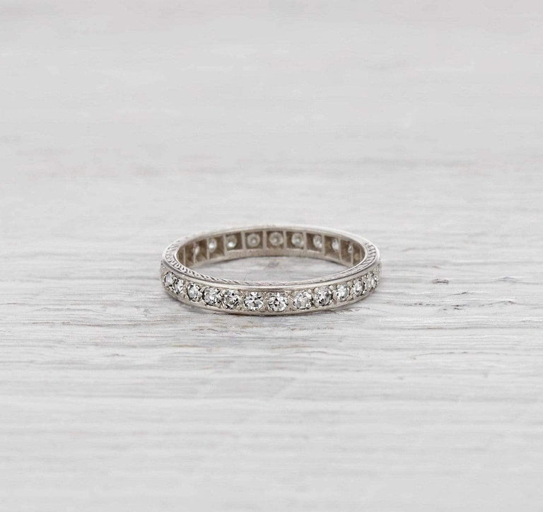 1.00 Carat Edwardian Baily Banks & Biddle Diamond Eternity Band