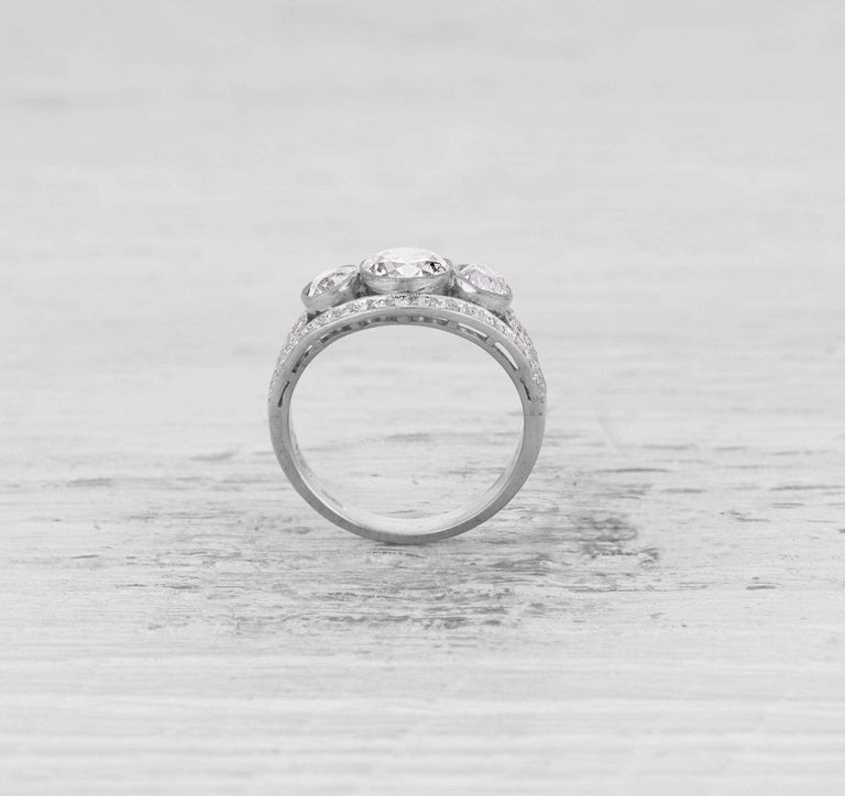 1.01 CARAT DIAMOND ART DECO ENGAGEMENT RING