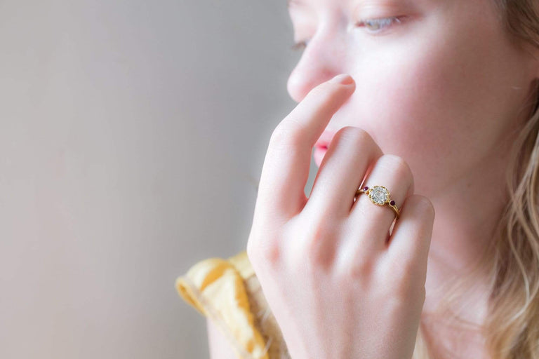 1.01 Carat Edwardian Diamond Engagement Ring