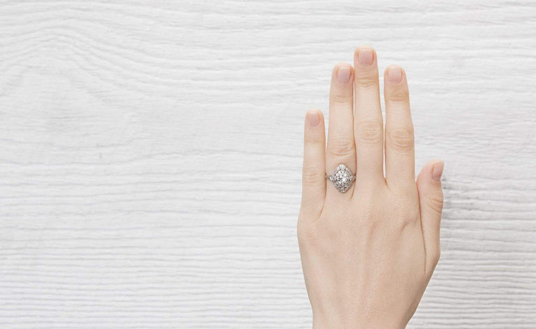 1.01 Carat Edwardian Engagement Ring