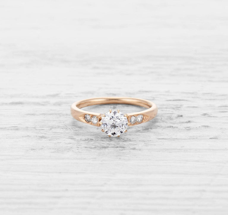 1.01 CARAT VICTORIAN DIAMOND ENGAGEMENT RING