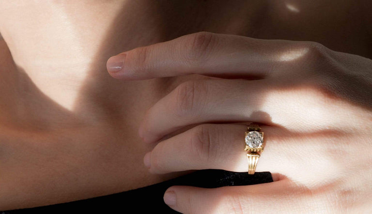 1.01 Carat Victorian Engagement Ring