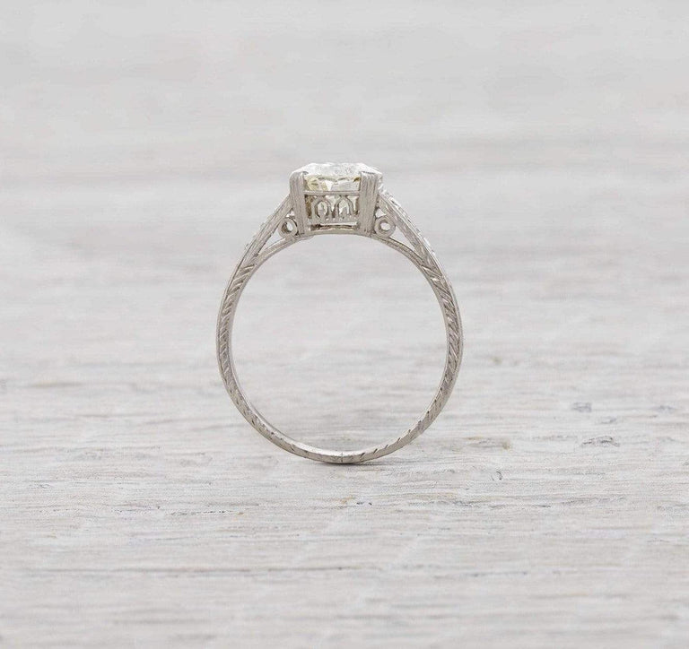 1.02 Carat Diamond Art Deco Engagement Ring