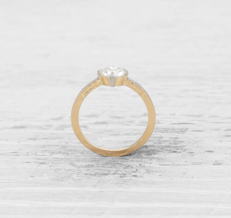 1.02 CARAT EDWARDIAN DIAMOND ENGAGEMENT RING