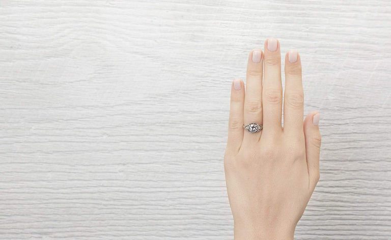 1.02 Carat Edwardian Engagement Ring