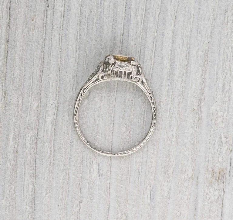 1.02 Carat Fancy Brown-Yellow Diamond Engagement Ring