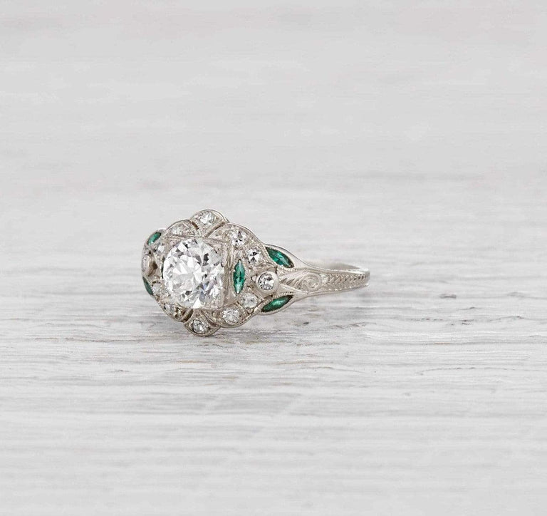 1.02 Carat Late Edwardian Engagement Ring