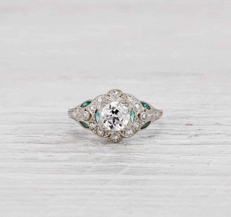 1.02 Carat Late Edwardian Engagement Ring
