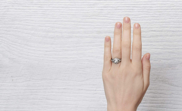 1.02 Carat Late Edwardian Engagement Ring
