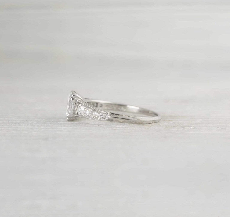1.02 Carat Vintage Diamond Engagement Ring