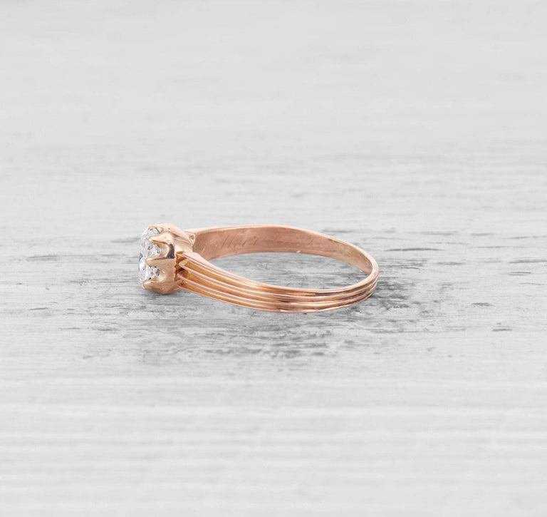 1.03 CARAT ANTIQUE DIAMOND ENGAGEMENT RING