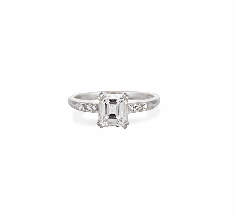 1.03 Carat Art Deco Engagement Ring