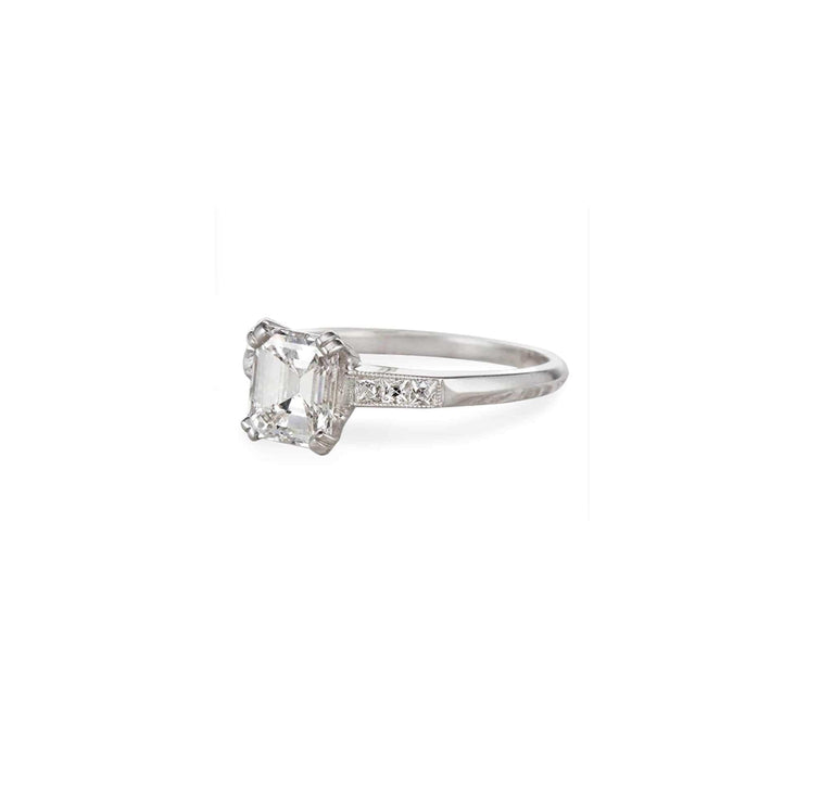 1.03 Carat Art Deco Engagement Ring