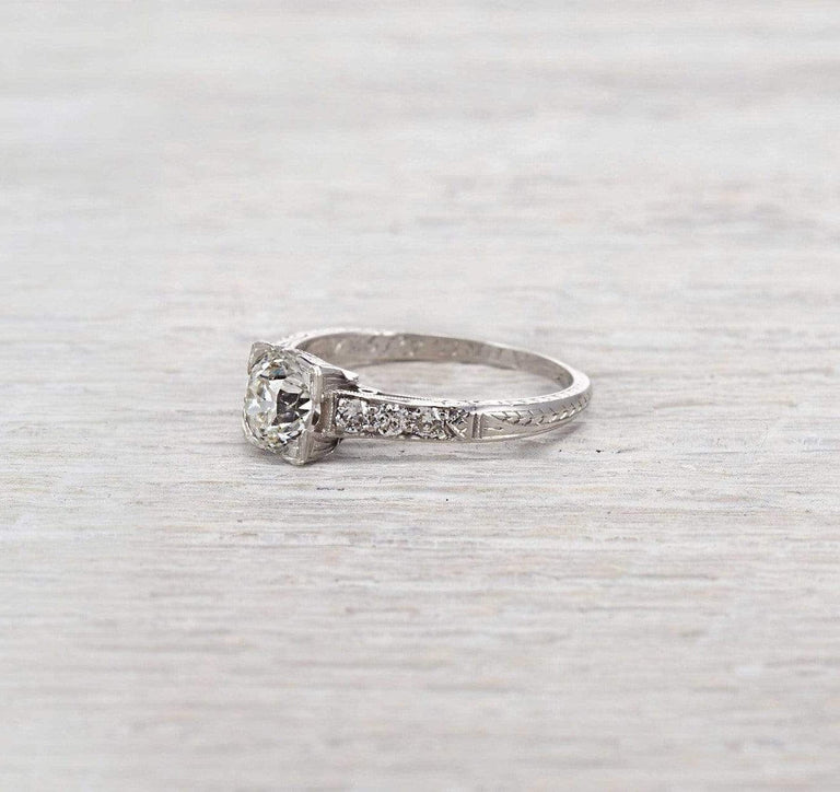 1.03 Carat Art Deco Engagement Ring