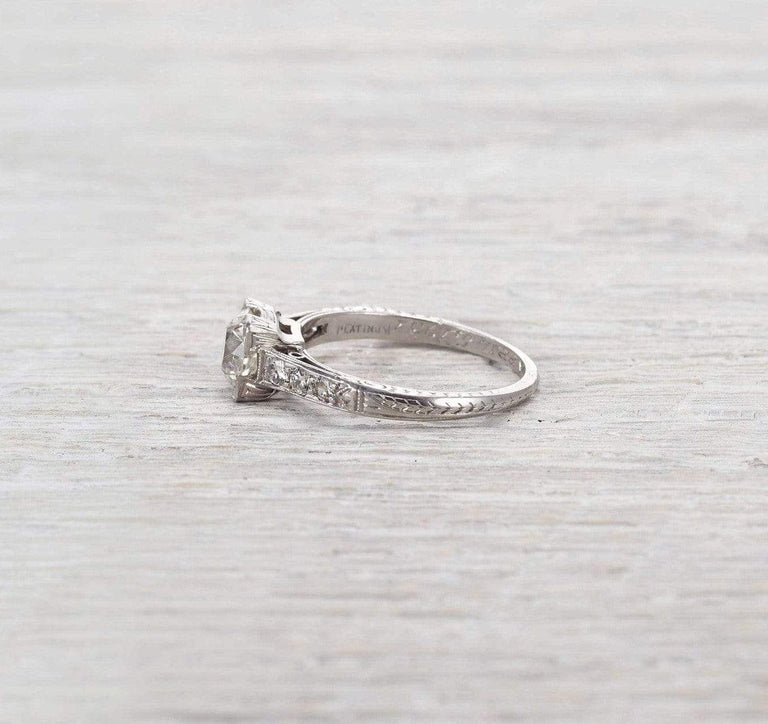 1.03 Carat Art Deco Engagement Ring