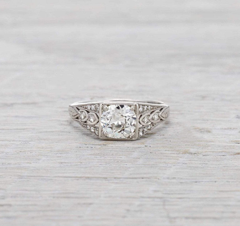 1.03 Carat Vintage Art Deco Engagement Ring