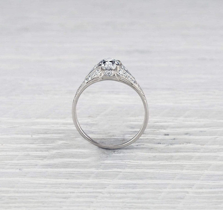 1.04 Carat Art Deco Shreve & Co. Diamond Engagement Ring