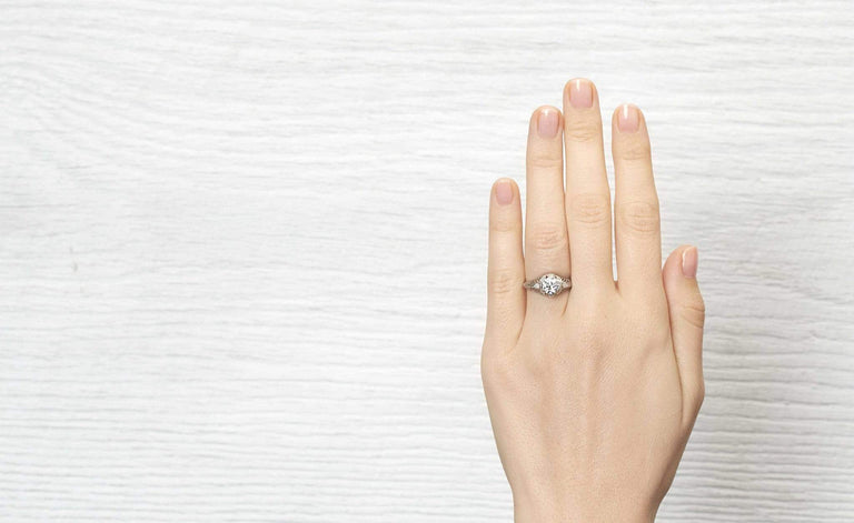 1.04 Carat Edwardian Engagement Ring
