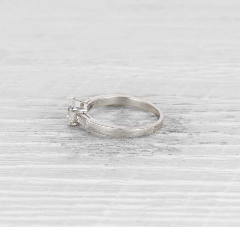 1.04 CARAT EMERALD CUT DIAMOND ENGAGEMENT RING