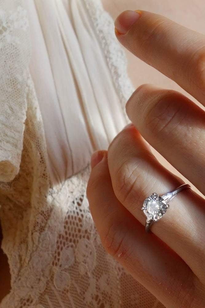 1.04 CARAT TIFFANY & CO. ART DECO DIAMOND ENGAGEMENT RING