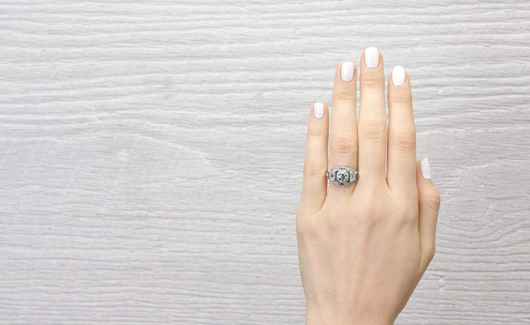 1.05 Carat Art Deco Engagement Ring