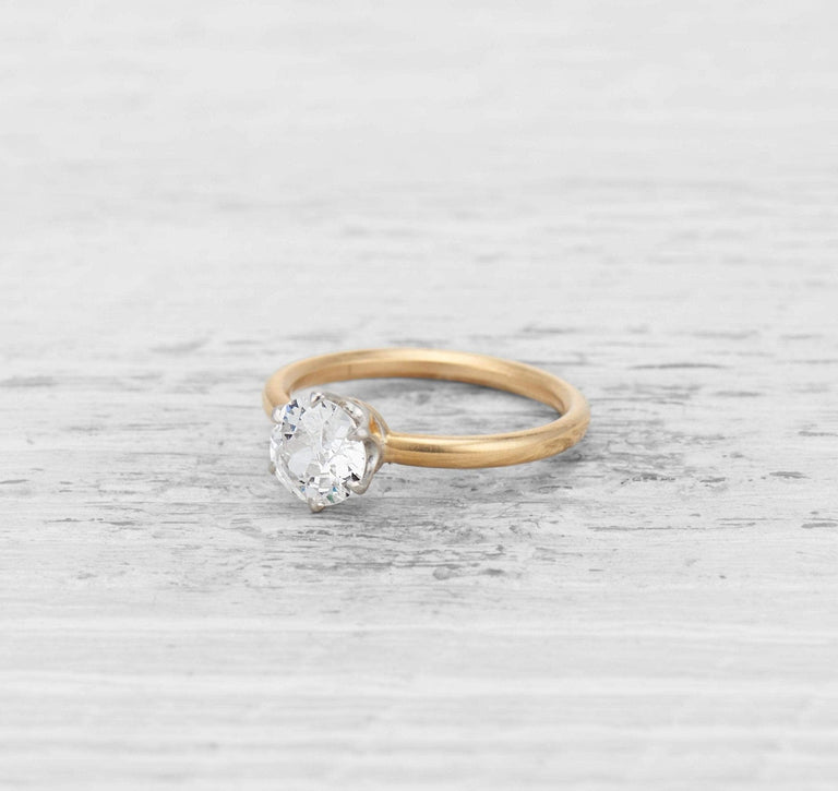 1.05 CARAT TIFFANY & CO ANTIQUE DIAMOND SOLITAIRE ENGAGEMENT RING