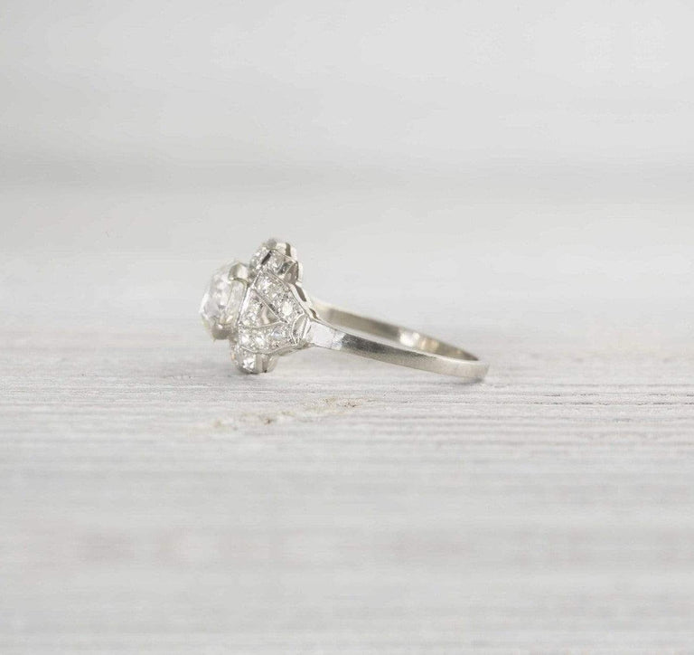 1.05 Carat Vintage Diamond Art Deco Engagement Ring