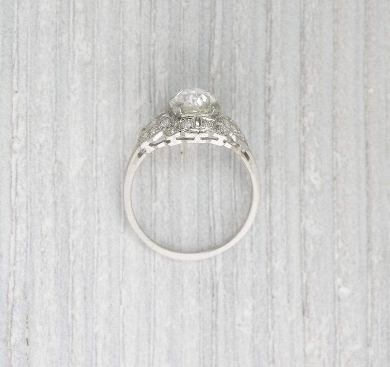 1.05 Carat Vintage Diamond Art Deco Engagement Ring