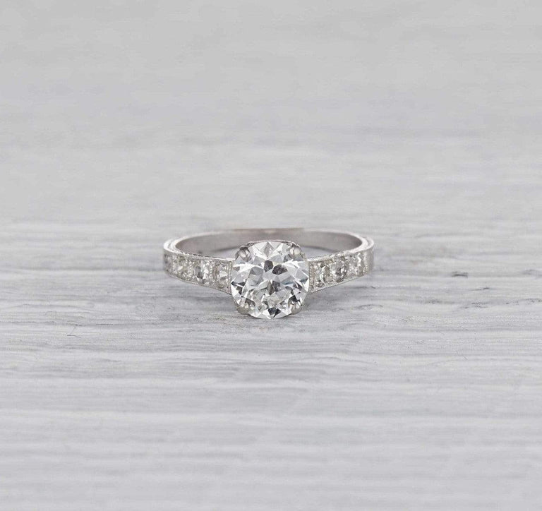 1.07 Carat Edwardian Diamond Engagement Ring
