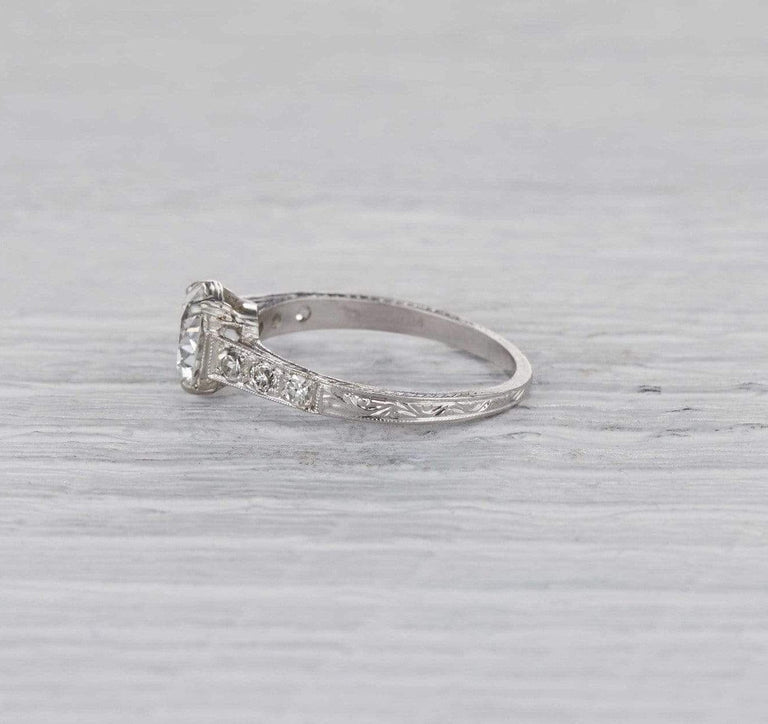1.07 Carat Edwardian Diamond Engagement Ring