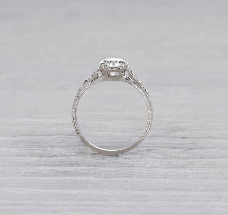 1.07 Carat Edwardian Diamond Engagement Ring