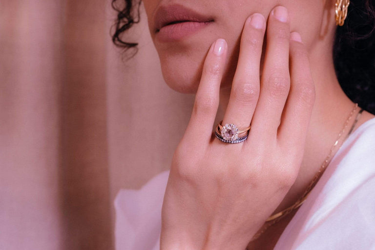 1.07 CARAT VICTORIAN DIAMOND CLUSTER ENGAGEMNET RING