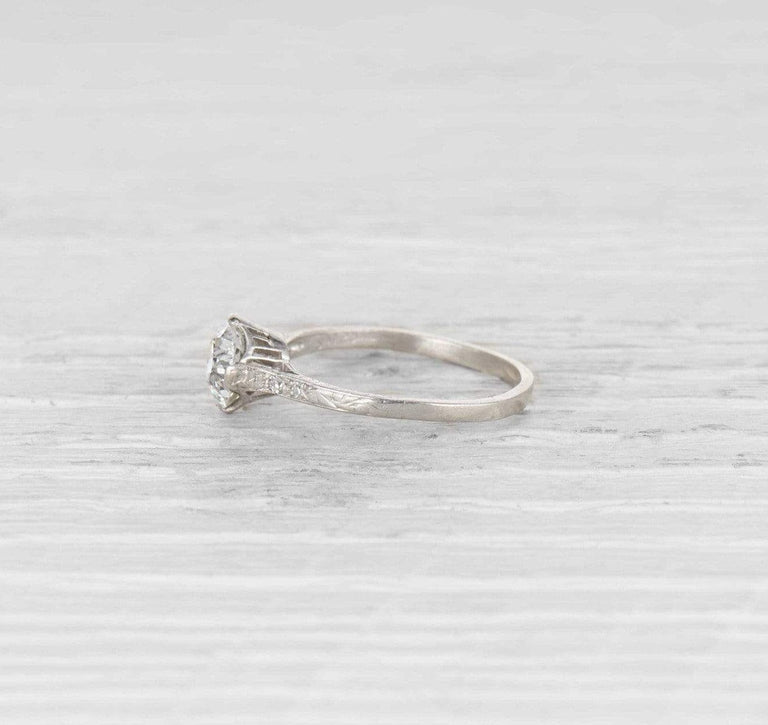 1.08 Carat Edwardian Diamond Engagement Ring