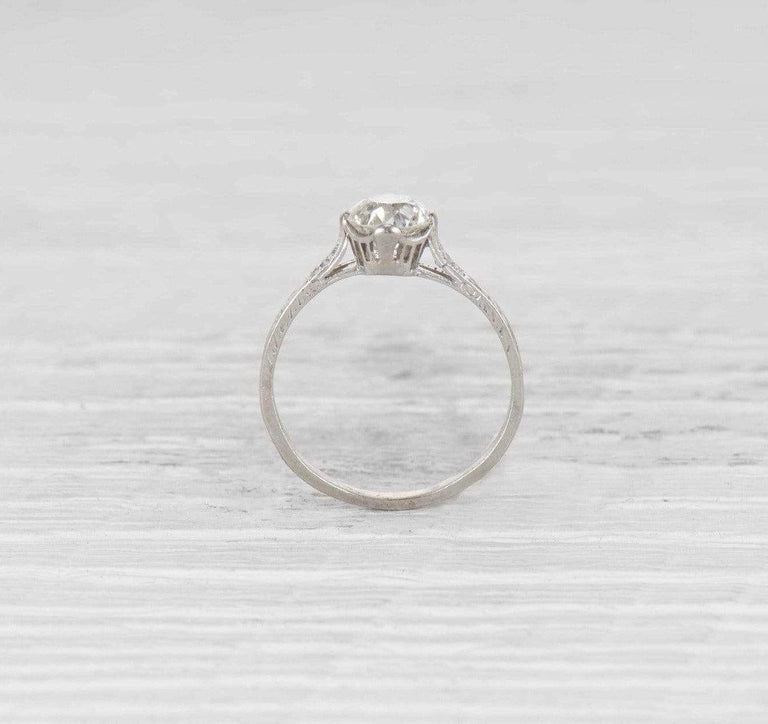 1.08 Carat Edwardian Diamond Engagement Ring