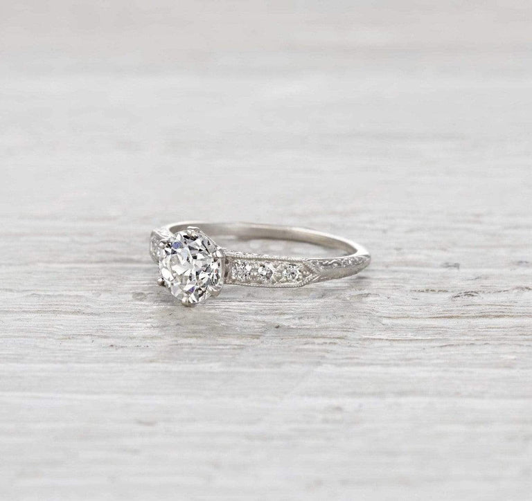 1.08 Carat Edwardian Tiffany & Co. Engagement Ring