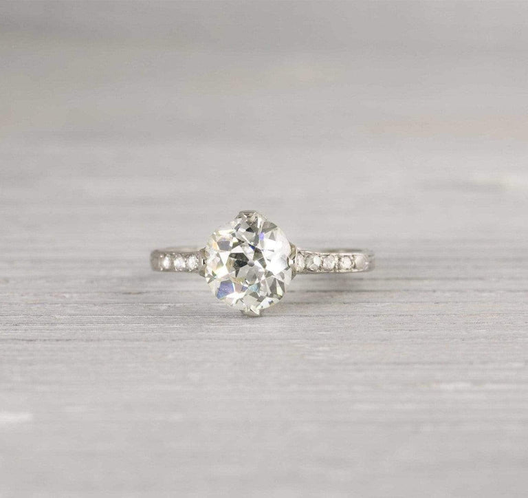 1.08 Carat Vintage Diamond Engagement Ring